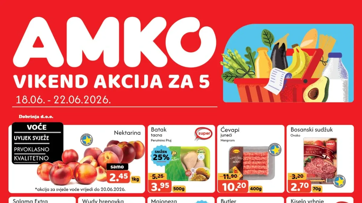 AMKO vikend akcija do 39% popusta do 22.06.2026