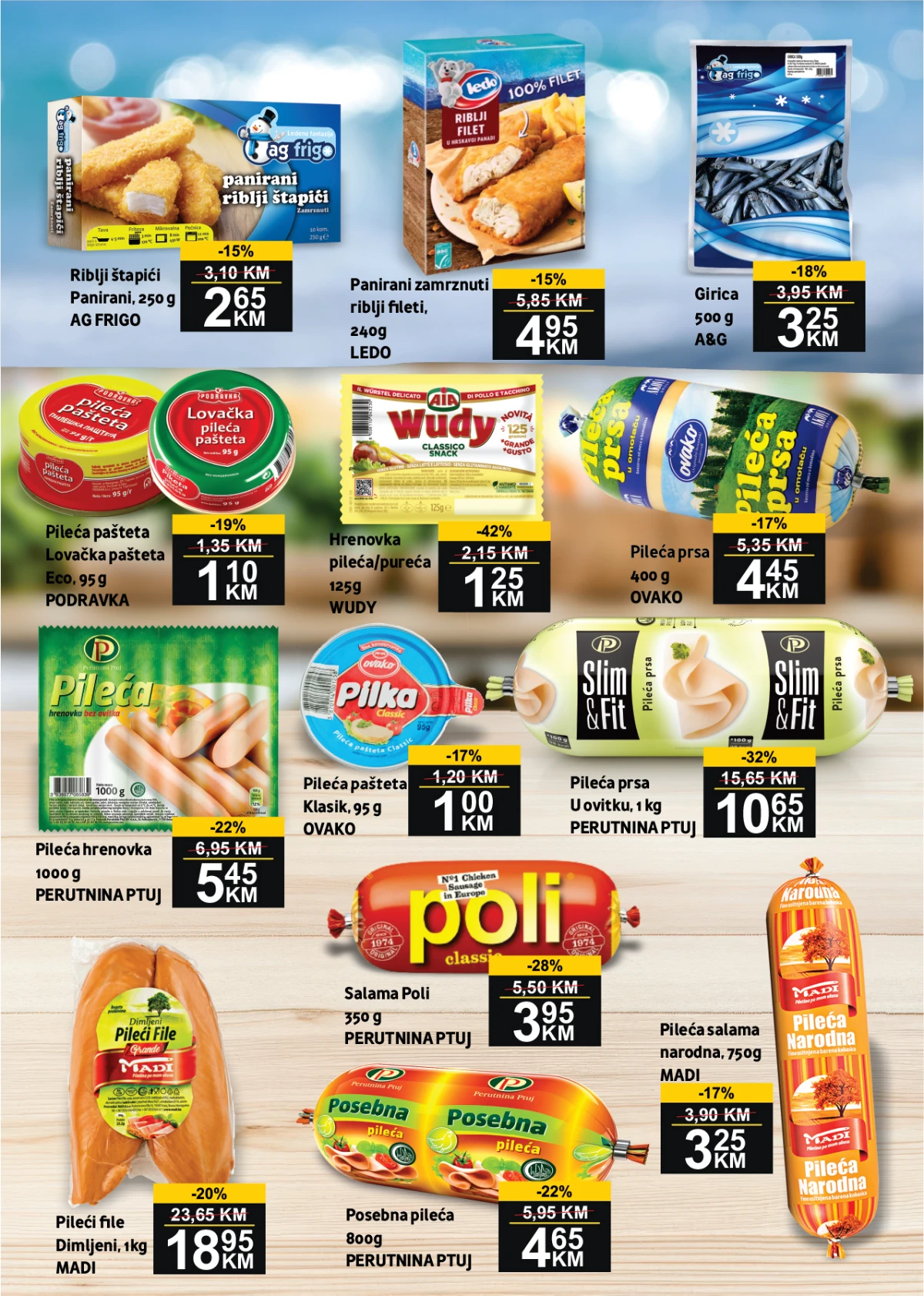 BEST katalog strana 2 – pileća prsa, Poli salama i Wudy hrenovke na sniženju do 24.05.2026