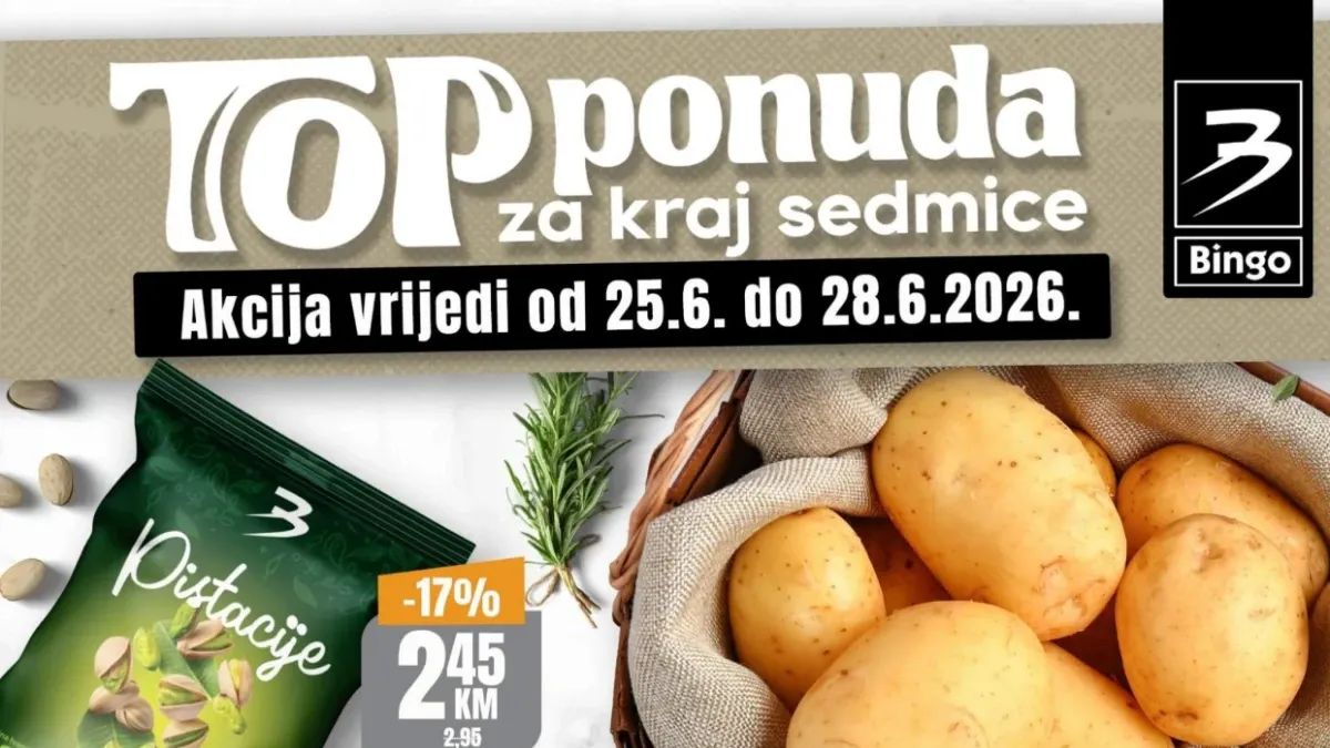 Bingo TOP ponuda za kraj sedmice do 28.06.2026 – popusti do 56% na veliki broj proizvoda