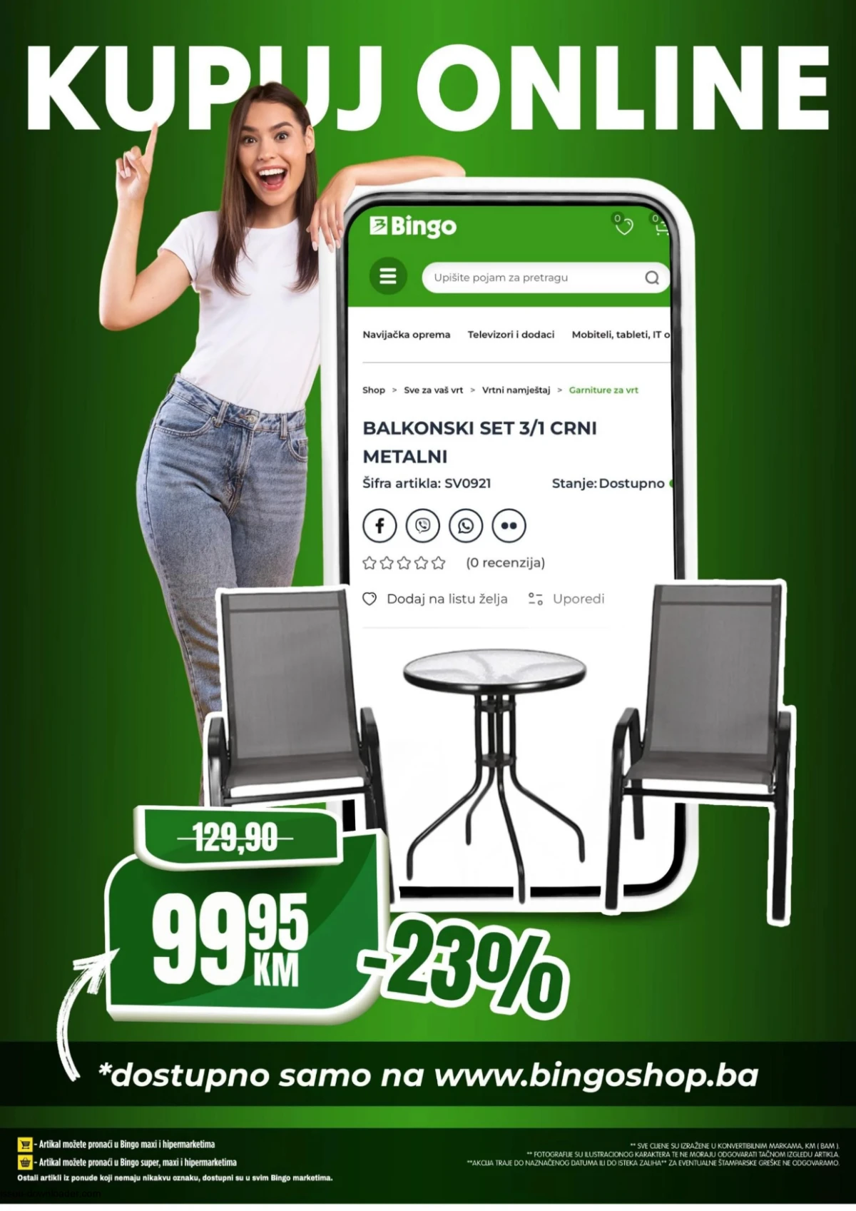 Bingo online shop posebna ponuda Bingo online kupovina i posebna ponuda vrtnog namještaja