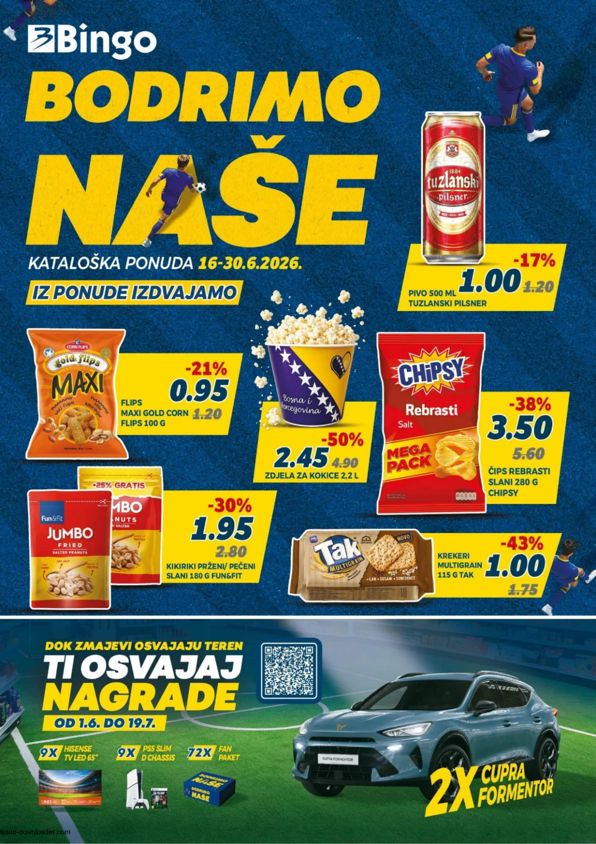 Bingo katalog Bodrimo naše do 30.06.2026 uz popuste do 50 posto na prehranu pića i kućne potrepštine
