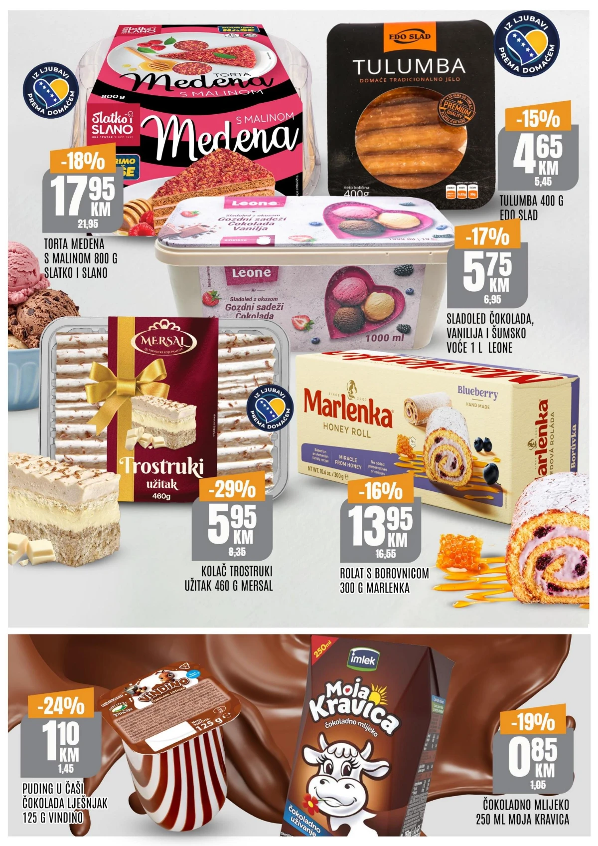 Bingo TOP ponuda – kolači, sladoledi, puding i deserti po akcijskim cijenama
