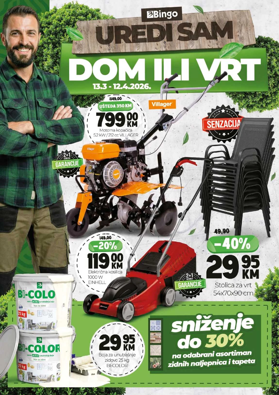 Bingo akcija katalog – uredi sam dom ili vrt sniženja do 12.04.2026
