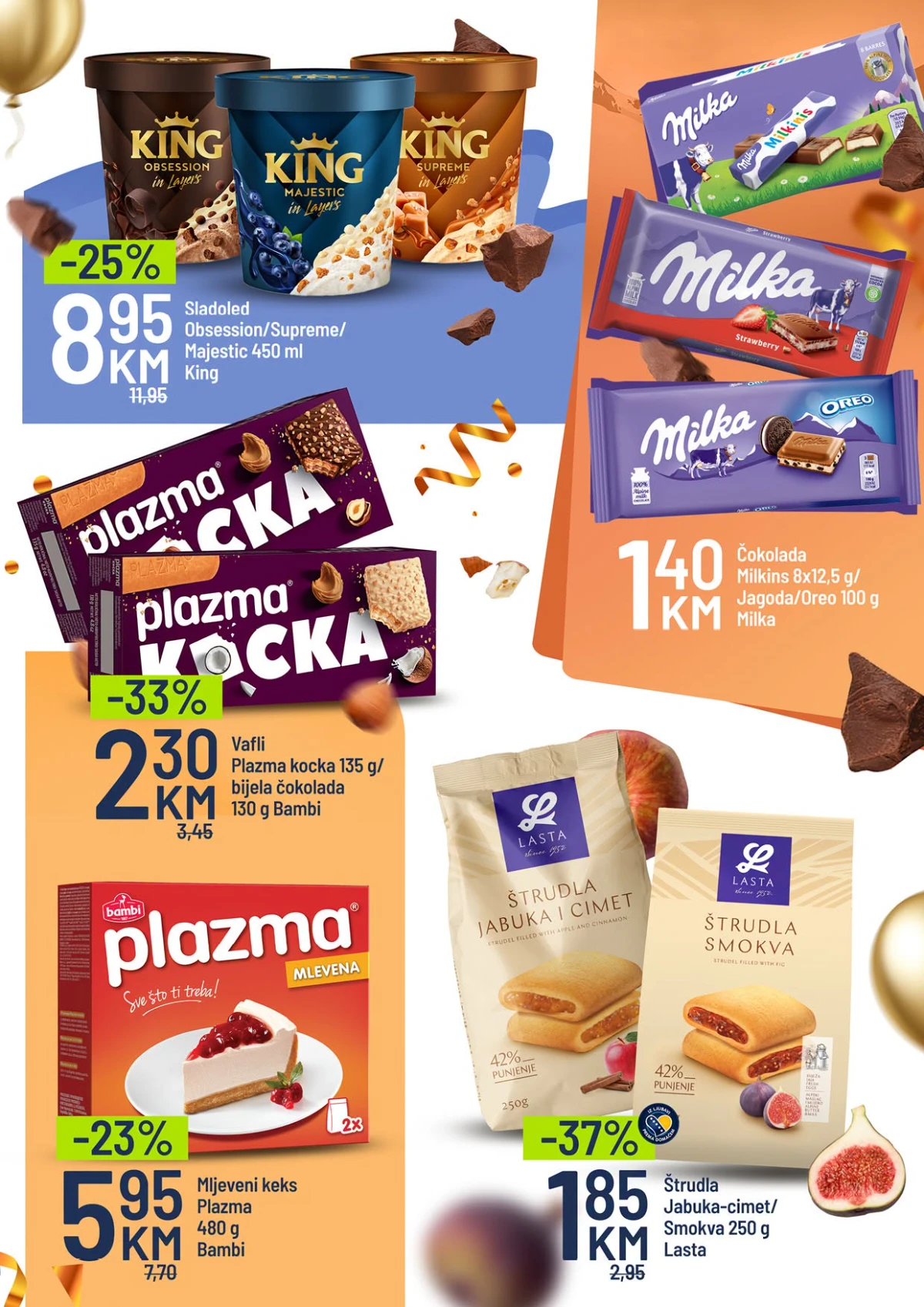Bingo Vitez katalog – sladoledi, čokolade, keksi i slatki program