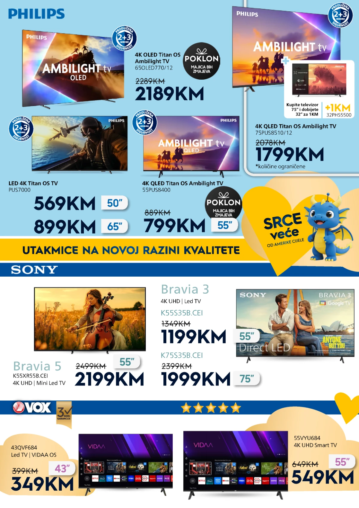 DOMOD katalog strana 4 Philips i Sony televizori akcija