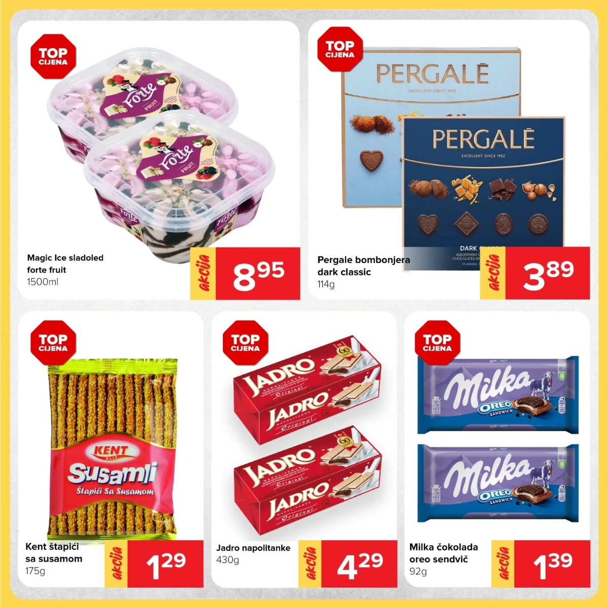Đurić vikend akcija – sladoled, bombonjere, napolitanke i čokolade na akciji