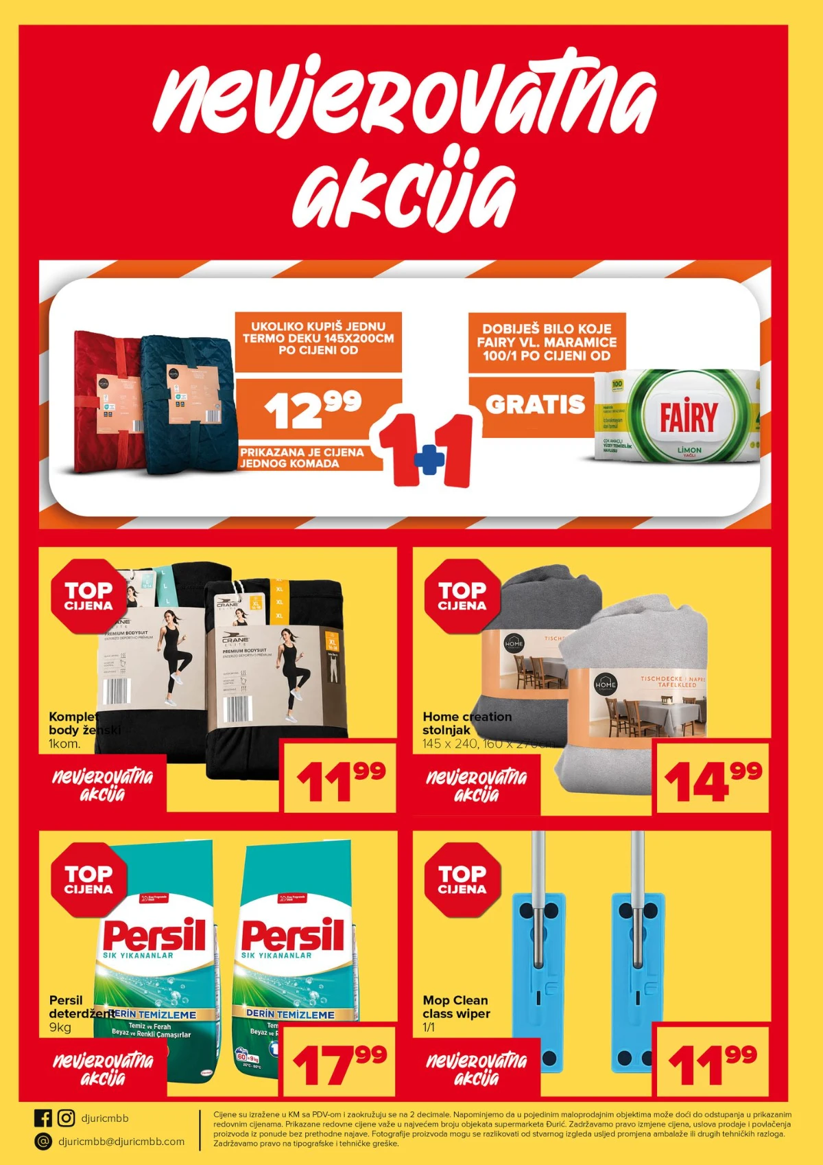 Đurić katalog 21.05–03.06.2026 – velika akcija prehrane, delikatesa i kućnih potrepština Đurić katalog akcija 21.05–03.06.2026 – prehrana, piće i kućne potrepštine na sniženju
