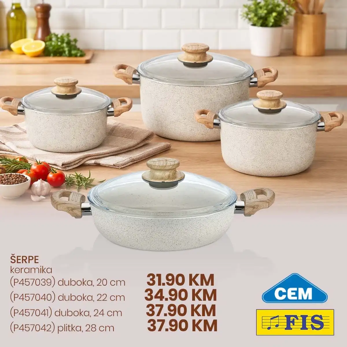 FIS akcija šerpe i tave kuhinjsko posuđe sniženje april 2026 strana 5