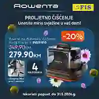 FIS akcija Mjesec Rowente – do 28% sniženja na Rowenta uređaje do 31.05.2026
