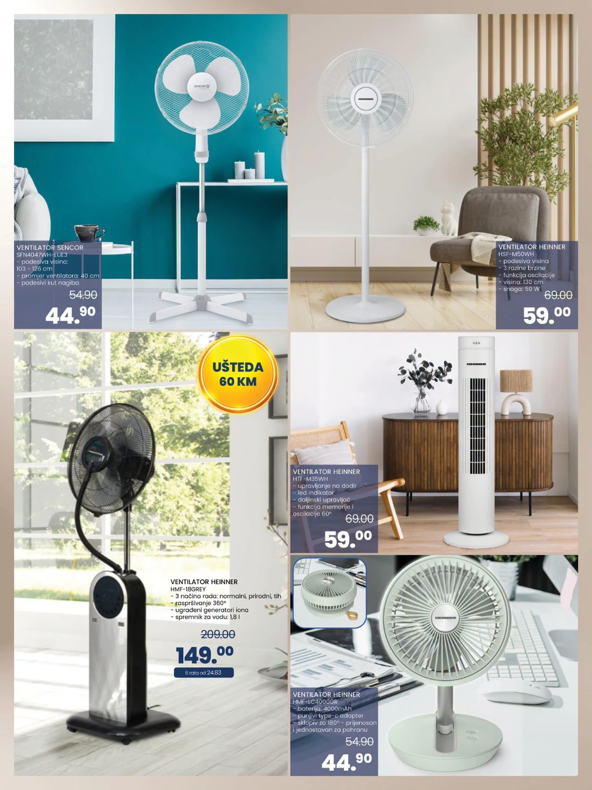 FIS ventilatori za dom i kancelariju