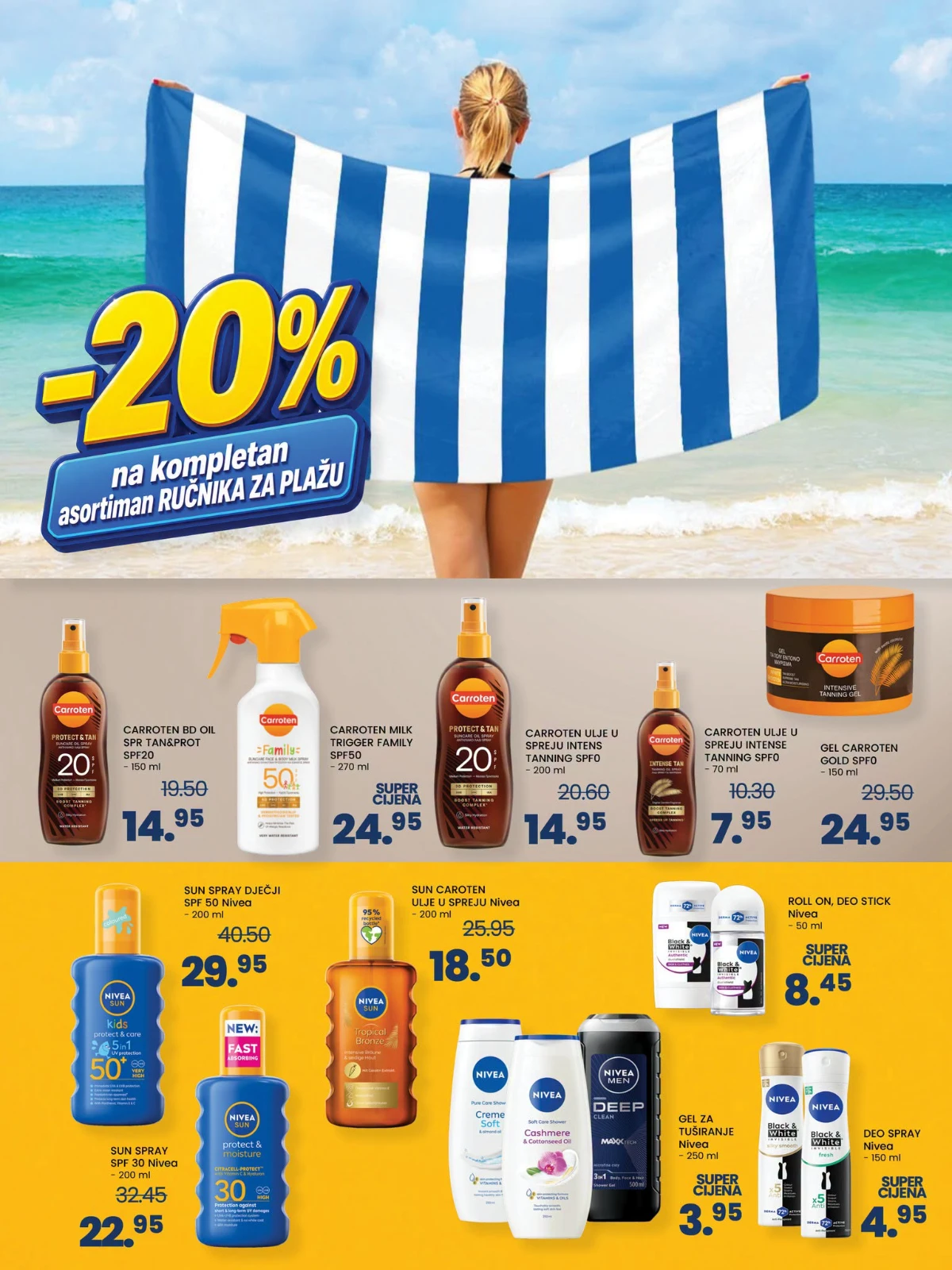 FIS proizvodi za sunčanje i ručnici za plažu