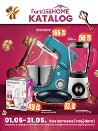 Fortuna Home katalog maj 2026 sniženja na kućanske aparate, TV i bijelu tehniku