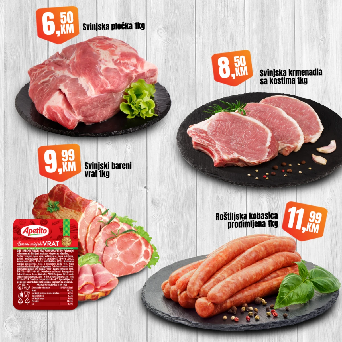 Fortuna Market vikend akcija strana 2 meso, kobasice i svinjska plećka po akcijskim cijenama