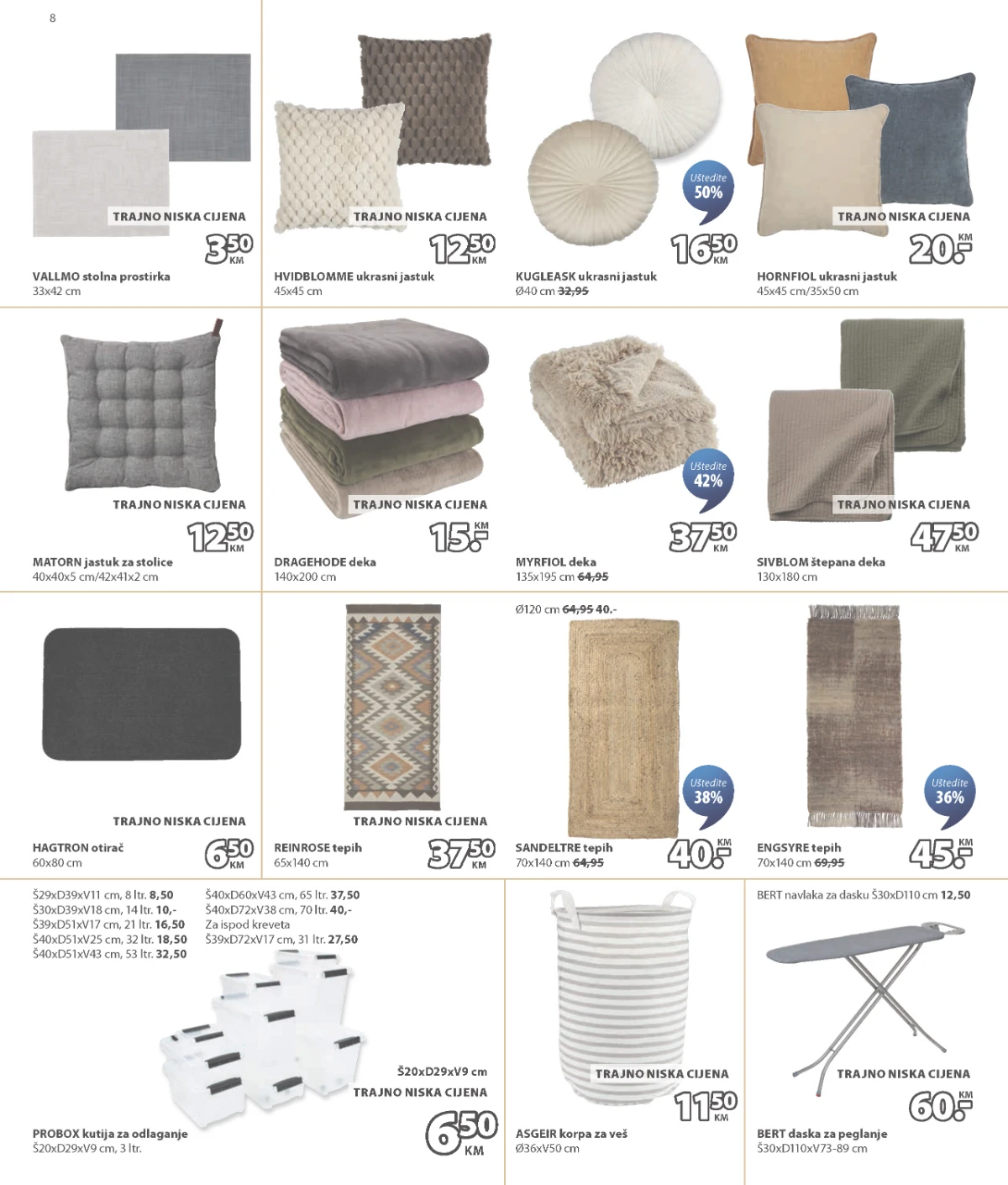 JYSK katalog – dekoracije, lampe, tepisi i dodaci za dom