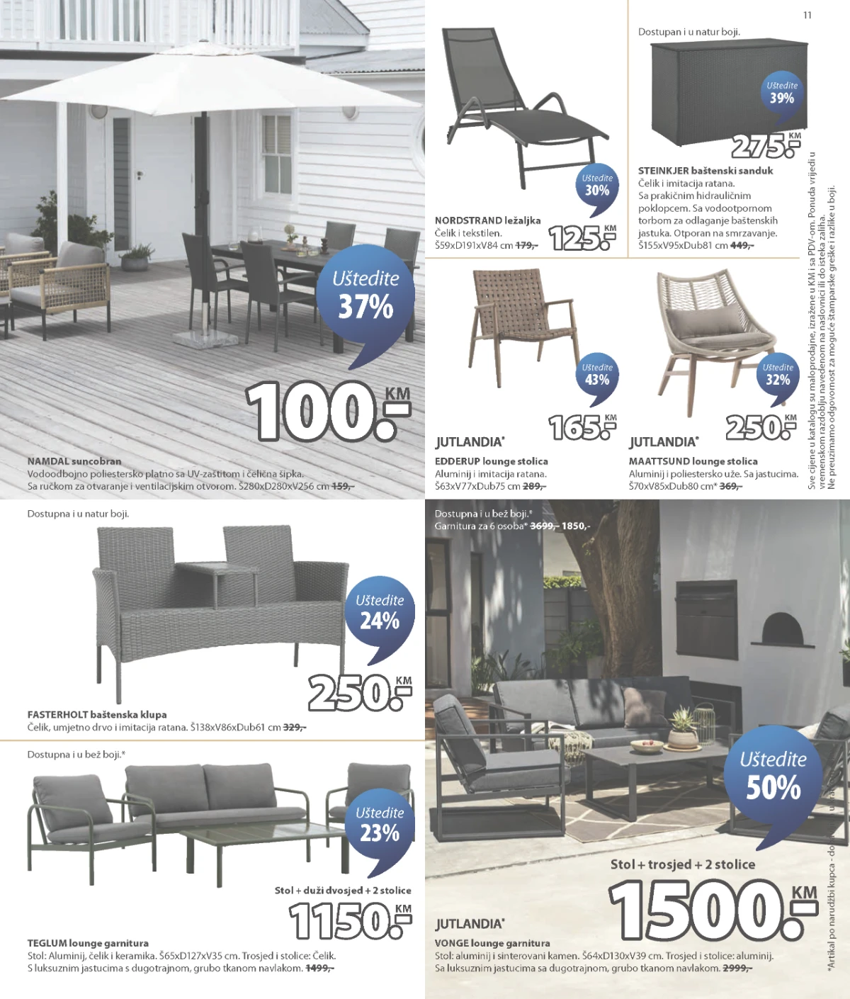 JYSK katalog – završna ponuda s dodatnim popustima na odabrane artikle