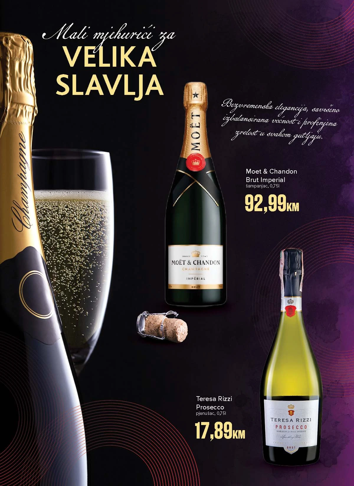 Konzum i Mercator vinska ponuda razne etikete