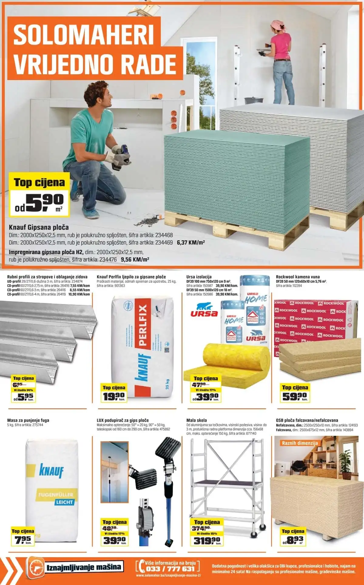 OBI Solomaheri mogu sve strana 9 – alati i oprema na akciji do 11. aprila 2026. BiH