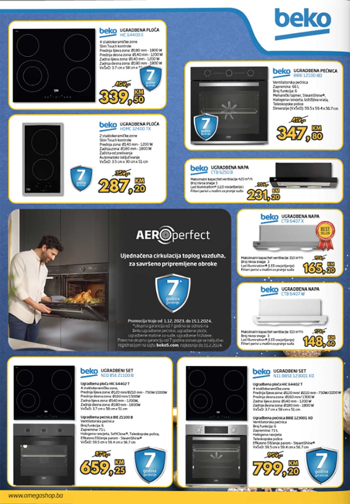 BEKO - OMEGA KATALOG - AKCIJA SNIŽENJA DO 15.01.2024. godine