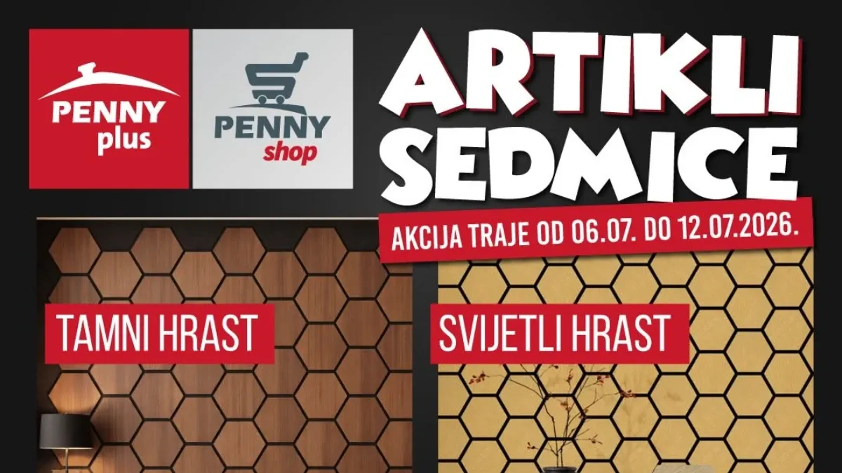 Penny Plus Artikli sedmice donose popuste do 20% od 06. do 12.07.2026.