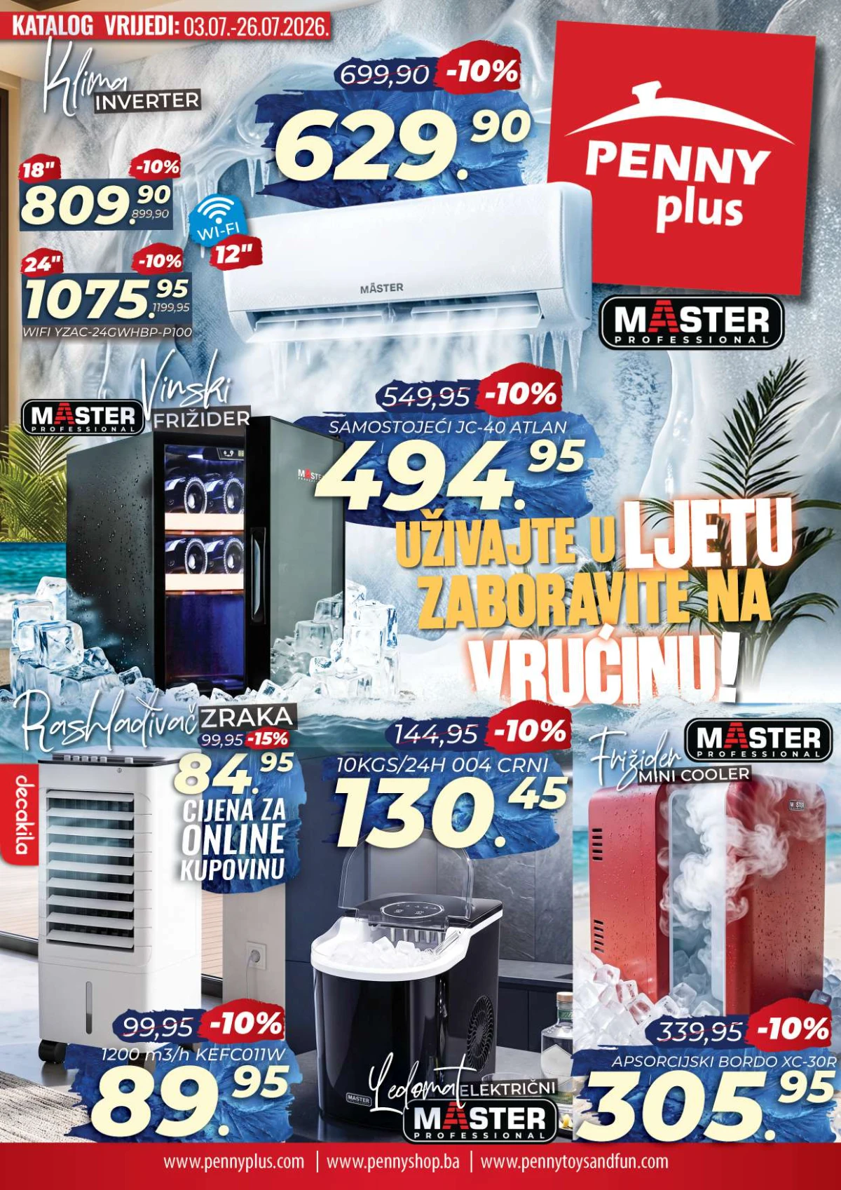 Penny Plus ljetni katalog do 26.07.2026. – klime, ventilatori i rashladni uređaji po sniženim cijenama