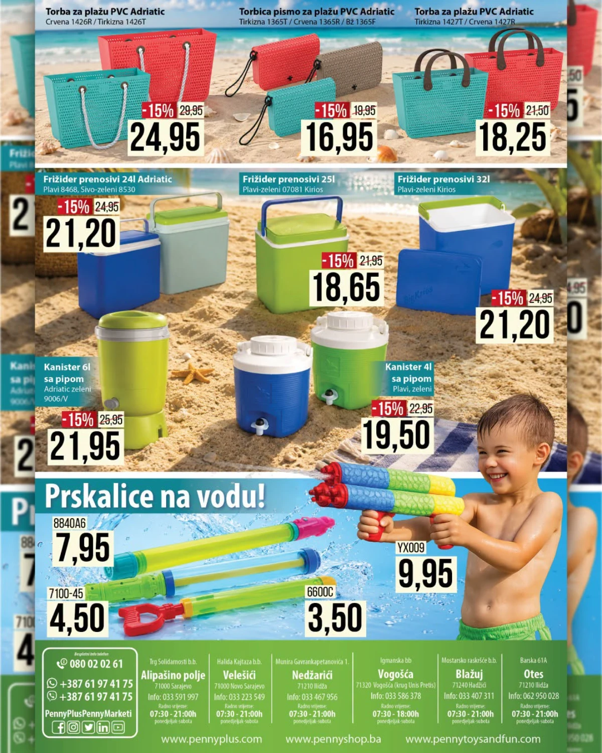 PENNY Marketi katalog 17.07. do 09.08.2026. – ljetni program, rashladne torbe, torbe za plažu i vodene igračke na akciji