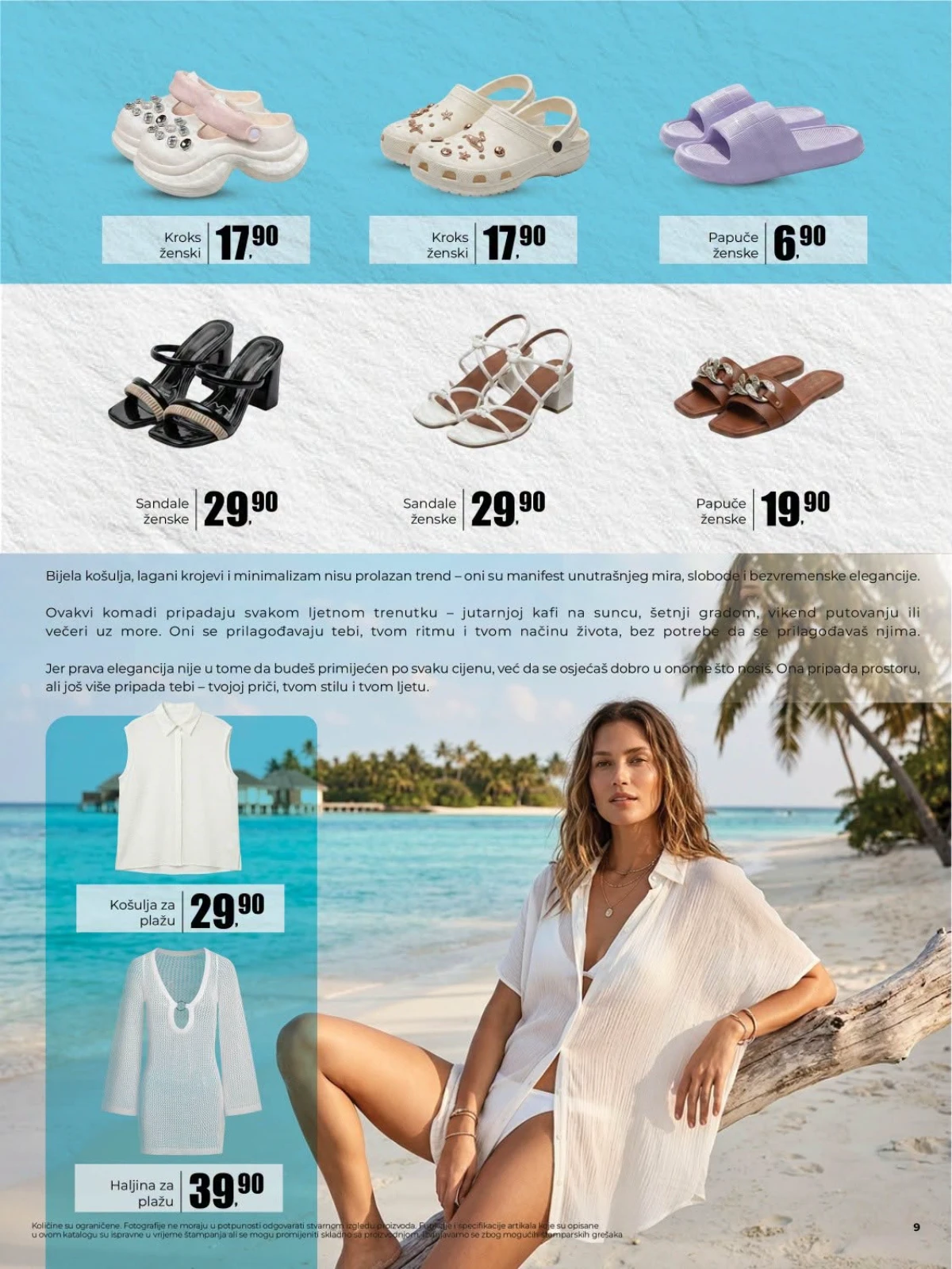 Robot katalog strana 9 – košulje za plažu, haljine, papuče i sandale