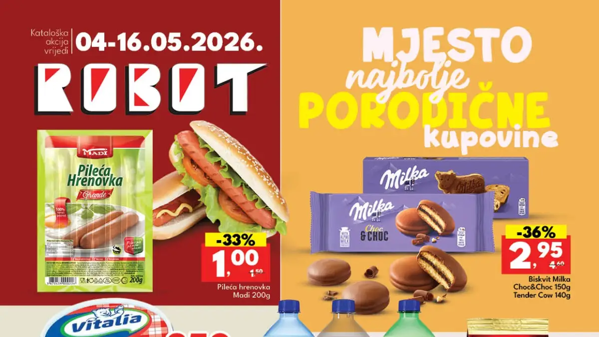 Robot katalog sniženja do 45% maj 2026 prehrana piće hemija akcija