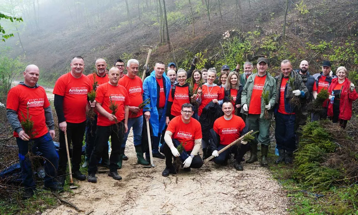 FIS proveo akciju pošumljavanja „Zeleno srce Ambyente“
