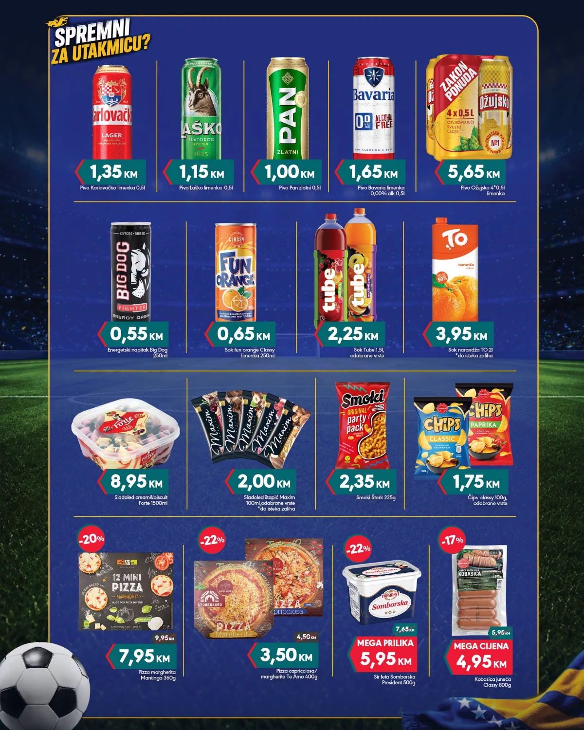Mega Diskont akcija do 19.07.2026 – pivo, sokovi, sladoledi, grickalice i pizza po akcijskim cijenama