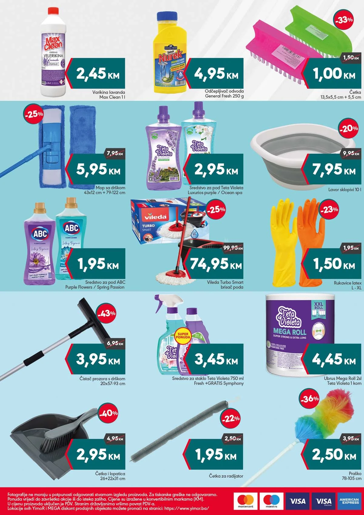 Mega Diskont sniženja proizvoda za čišćenje i domaćinstvo