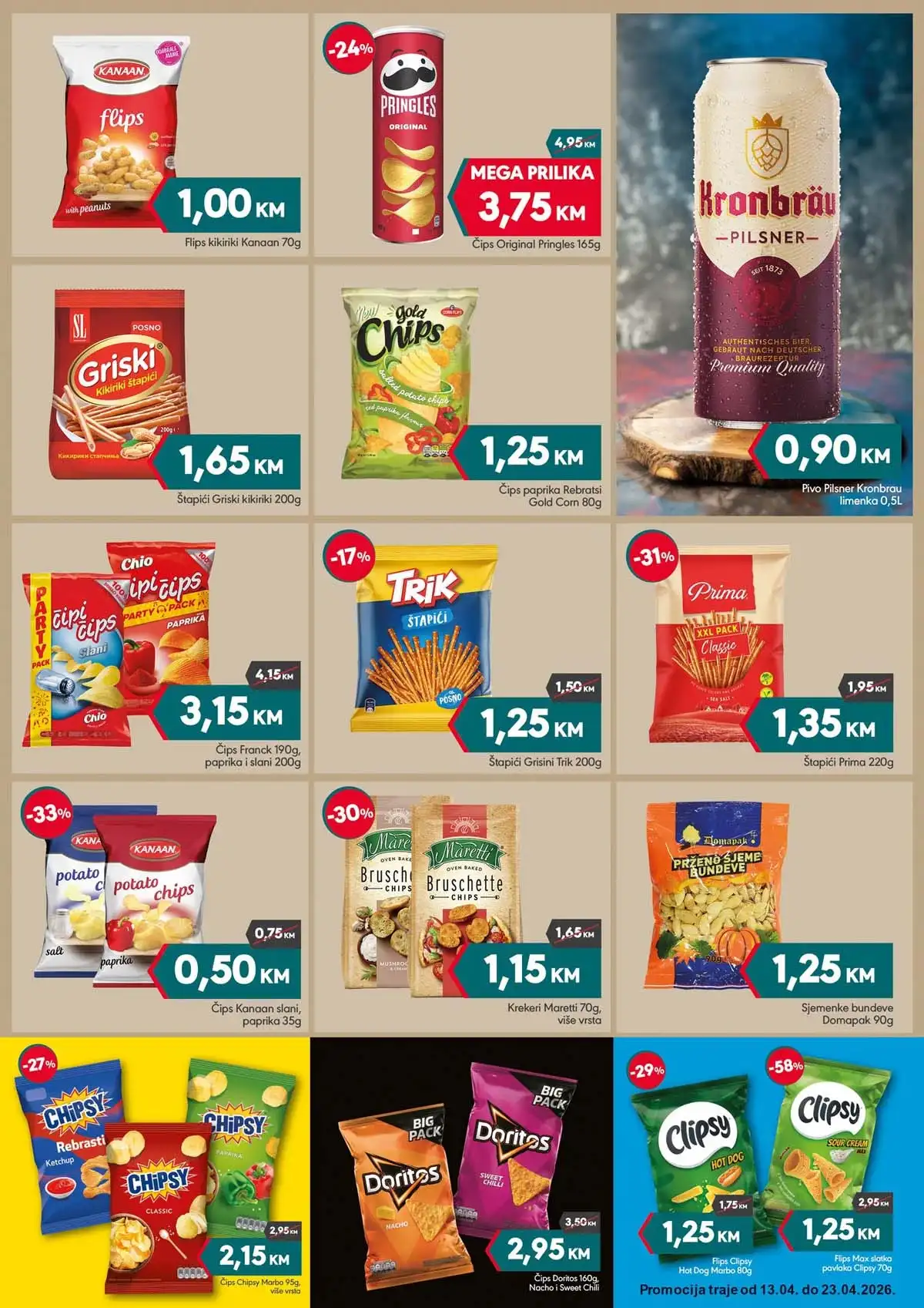 Mega Diskont katalog sniženja do 40% april 2026 prehrana i domaćinstvo